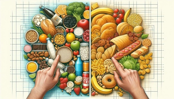 The Hidden Dangers of Processed Food: Expert Research on Its Impact on Health 5 Infographic of dangers of processed food compared to Natural food.