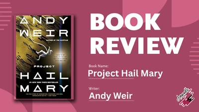 Project Hail Mary book review cover - Andy Weir novel