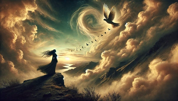 She was born in the white hills, embraced by time and dreams, as nature painted her existence in poetry.