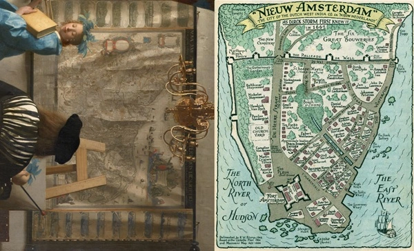 Johannes Vermeer Maps : Hidden Cartography of the New Netherlands in His Paintings