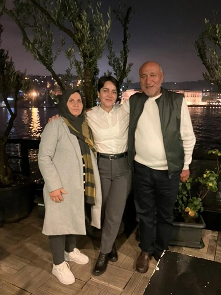 Immigrant nurse Azam with her family in Iran – the support behind her Canadian success story